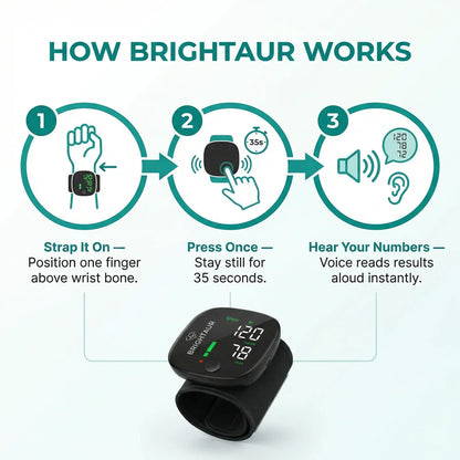 Brightaur™ Wrist Blood Pressure Monitor