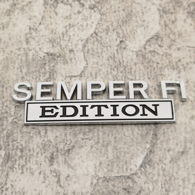 🇺🇸🦅SEMPER FI EDITION Car Emblem Metal Badge
