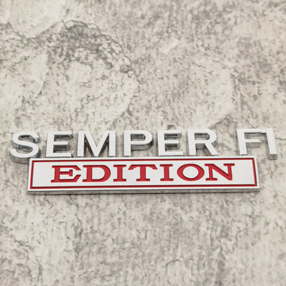 🇺🇸🦅SEMPER FI EDITION Car Emblem Metal Badge