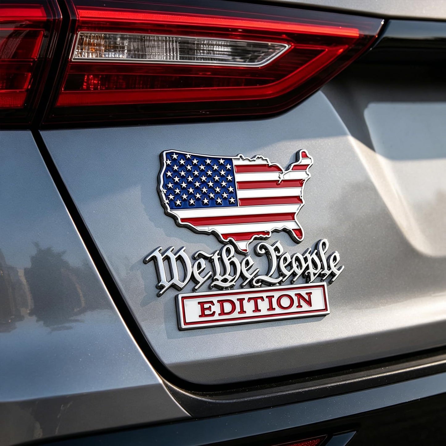 🔥🔥Patriot Flag Edition Metal Car Emblem Badge