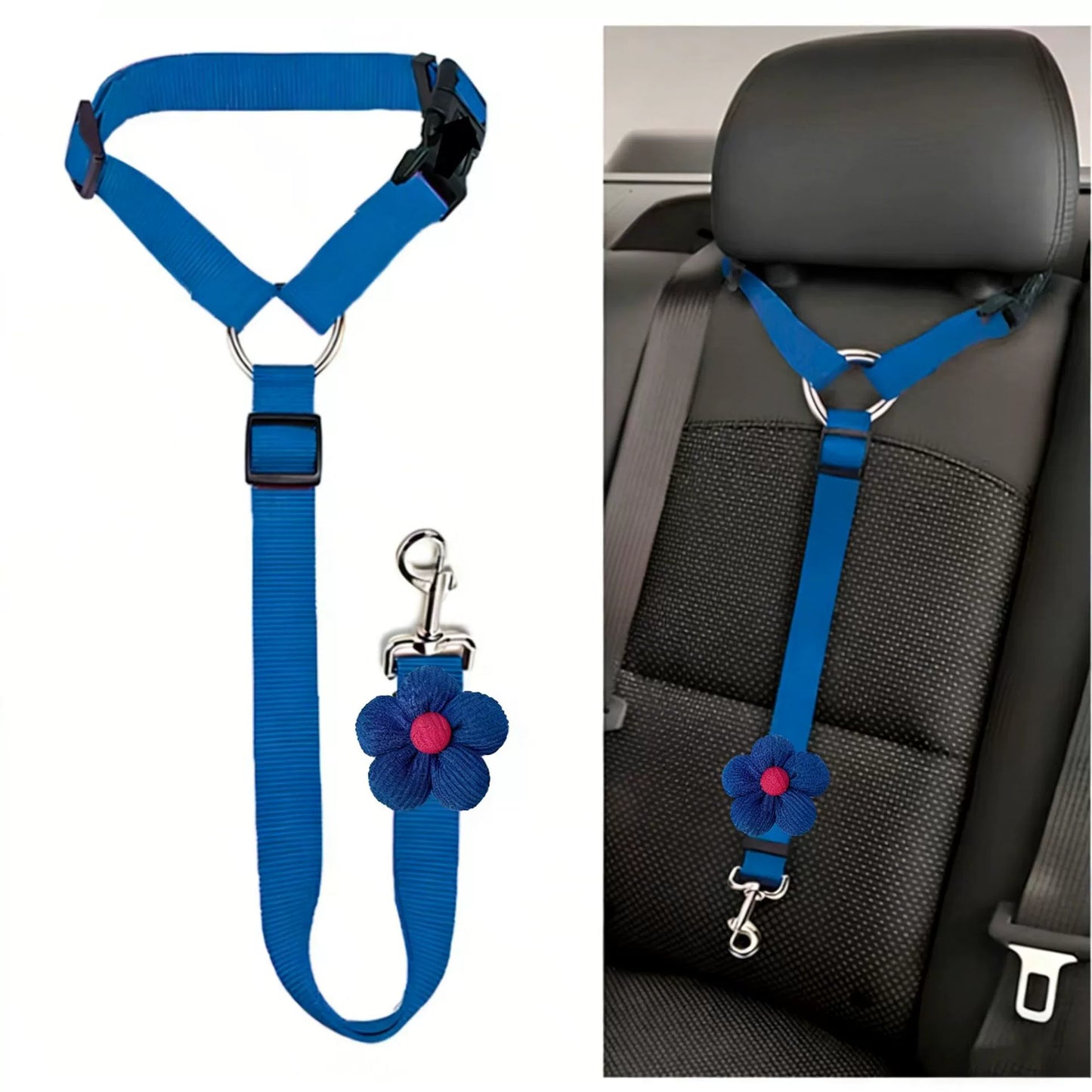 🔥BUY 1 GET 1 FREE 🎁2-in-1 Dog Car Seat Belt & Walking Leash