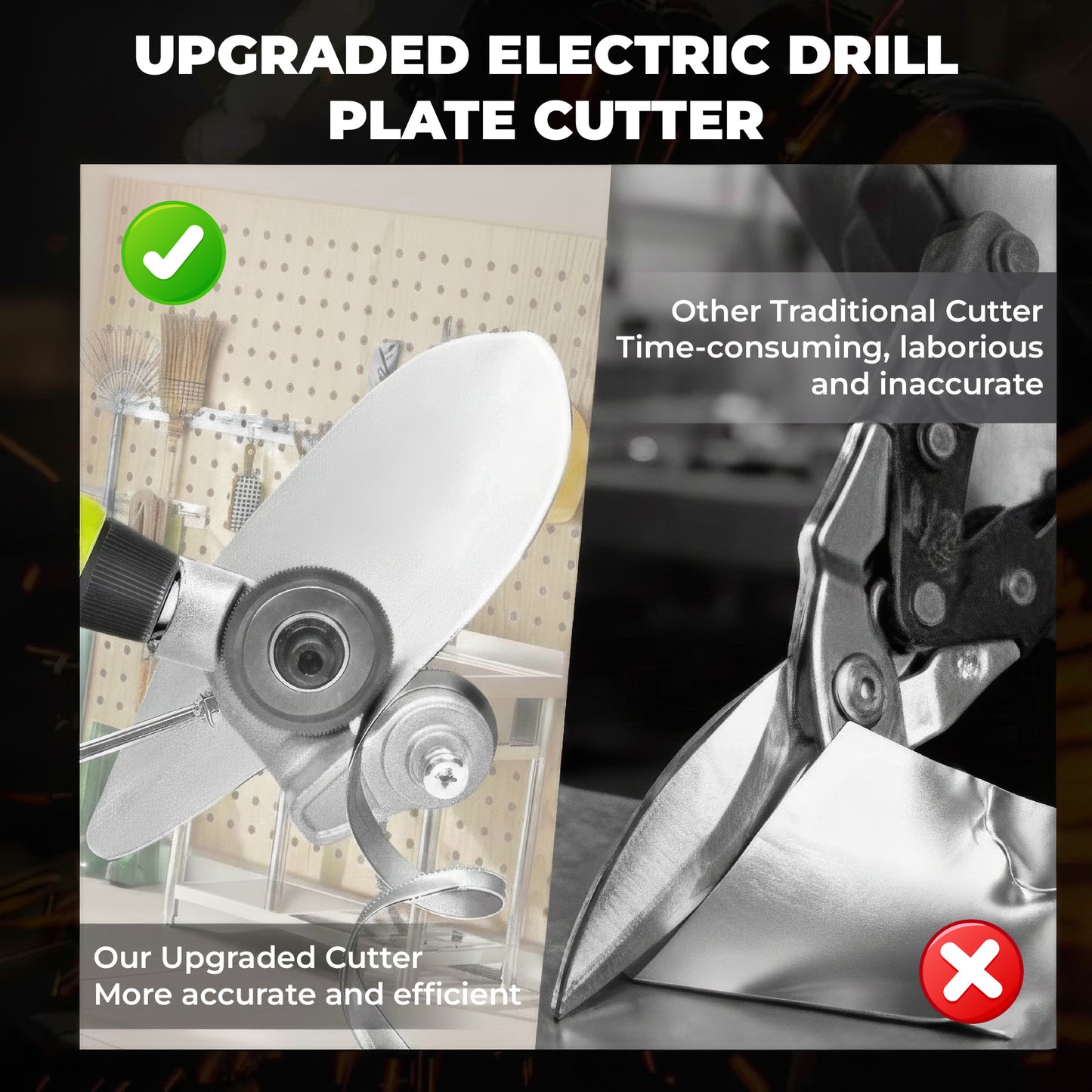 🔥 Titanium Drill Nibbler - SheetMetal Cutting Tool