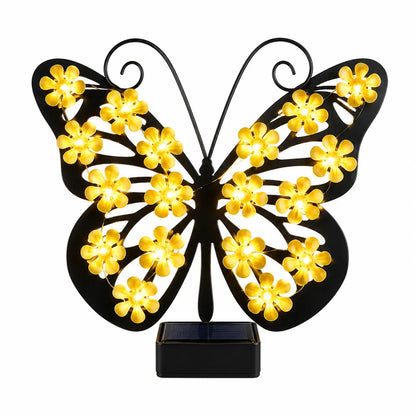 🦋🌙Outdoor Metal Butterfly Solar Garden Light