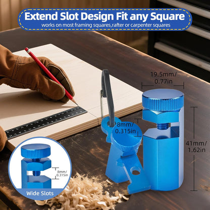 🔥LAST DAY 49% OFF 🛠️Tall Stair Gauges for Framing Square with Holder, for Carpentry Squares, Framing Jig Circular Saw