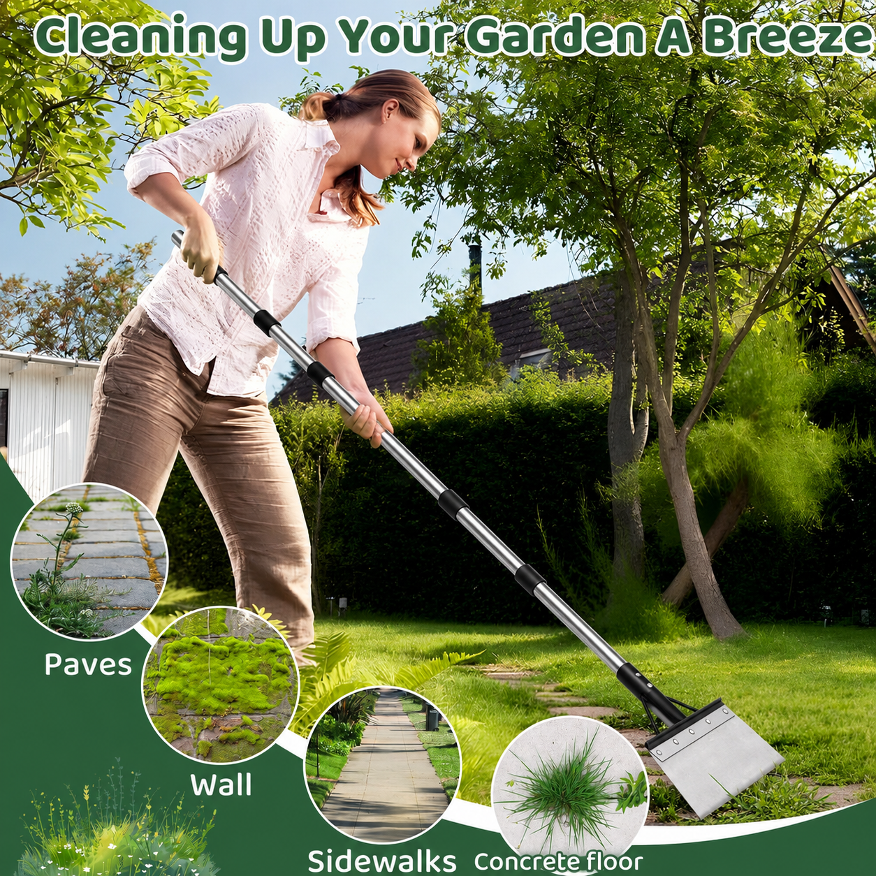 🔥⚒️Heavy-Duty Multi-Purpose Garden Scraper & Ice Breaker