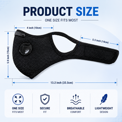 🔥LAST DAY 50% OFF - 💖Reusable Carbon Filter Dust Mask – Built for Active Lifestyles