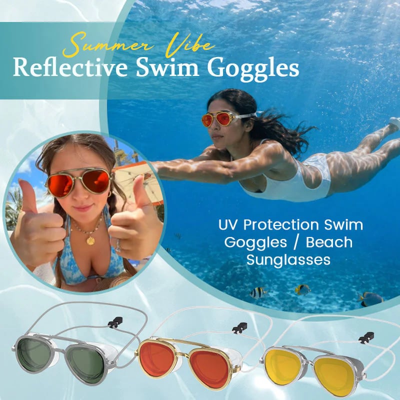 🔥LAST DAY 49% OFF - 😎✨SummerVibe Reflective Swim Goggles