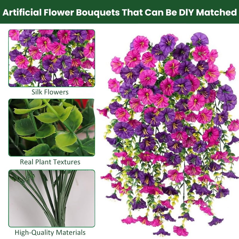 UV Protective Colored Artificial Morning Glory