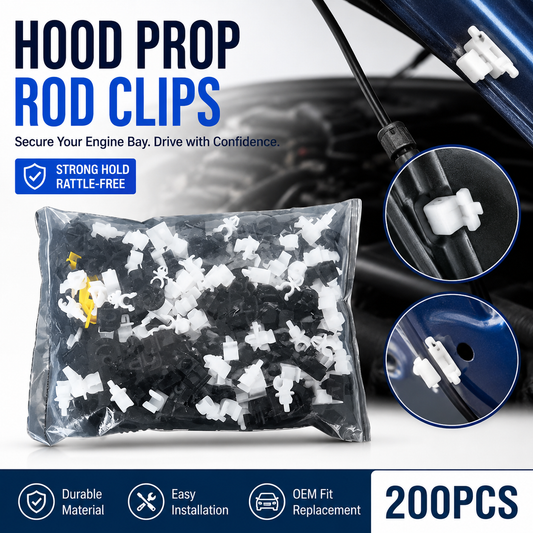 🛠️Universal Car Hood Support Rod Clips – Secure Your Engine Bay