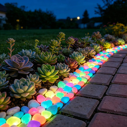 🌈2026 Summer Best-Sellers 🔥 Colorful Glowing Heart-Shaped Stones