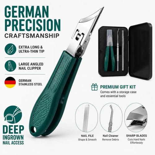 🔥Last Day Sale - Eagle Beak Angled Nail Clippers 3-Piece Set