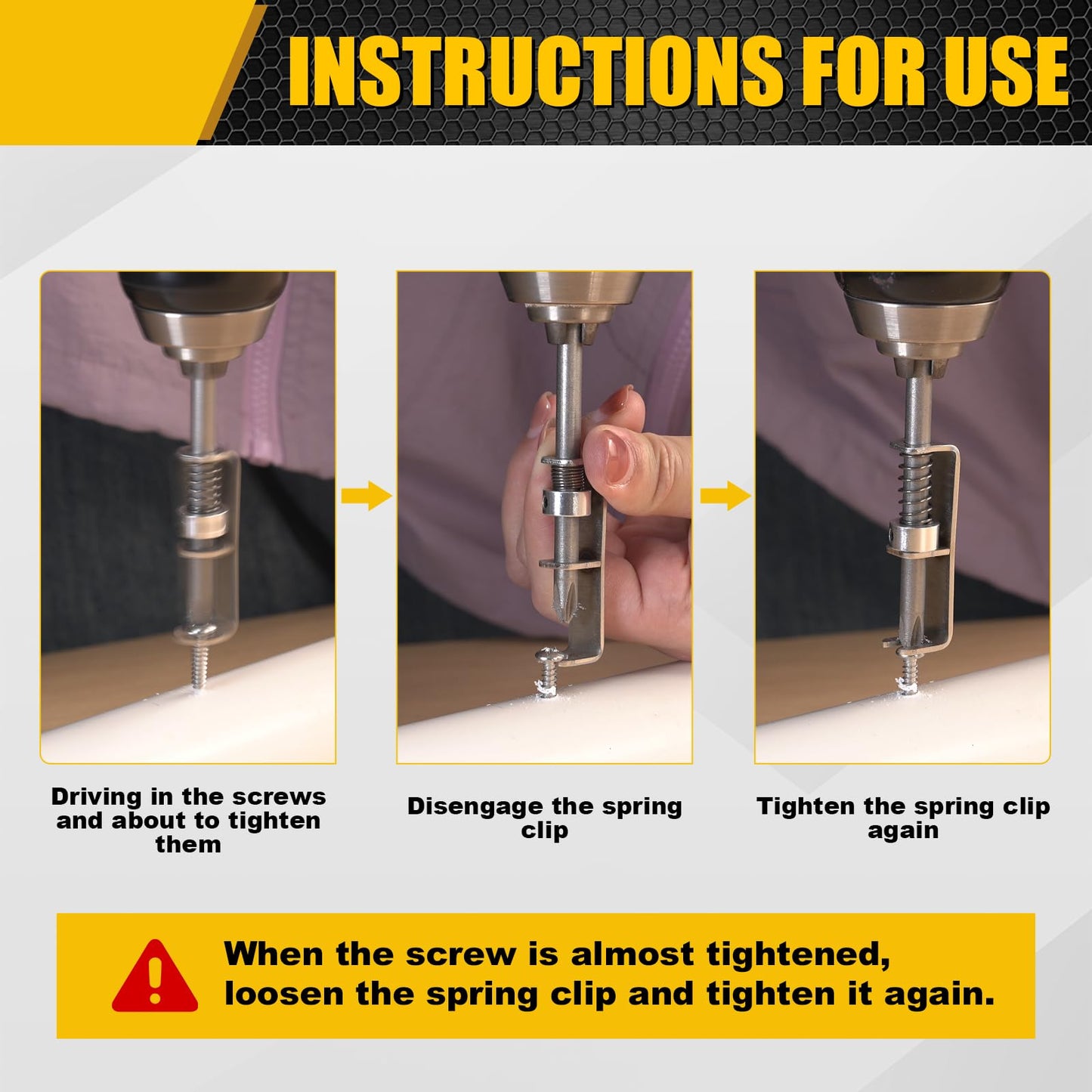 🔥Last Day 49% OFF - 🛠️Universal Spring Loaded Anti-Drop Screw Holder Bit