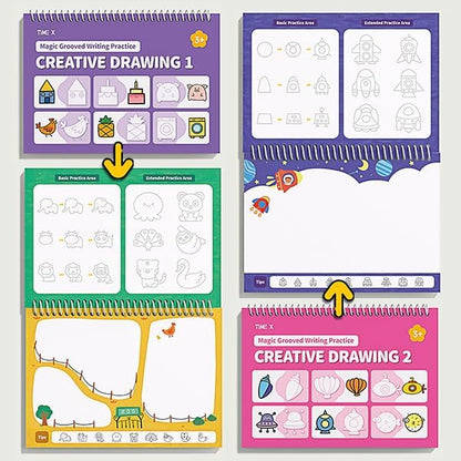 🔥Magic Grooved Writing Practice Books