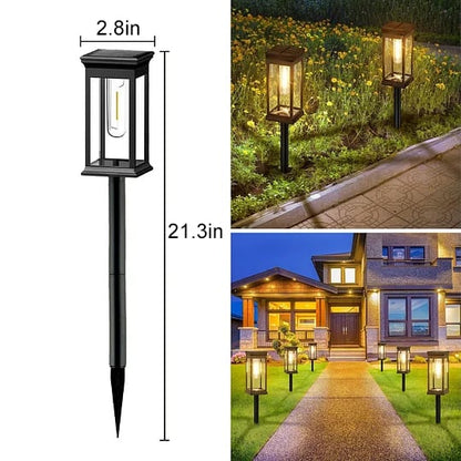 Elegant Solar Pathway Lights Modern Luxury IP65 Waterproof