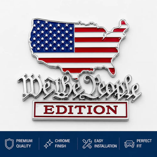 🔥🔥Patriot Flag Edition Metal Car Emblem Badge