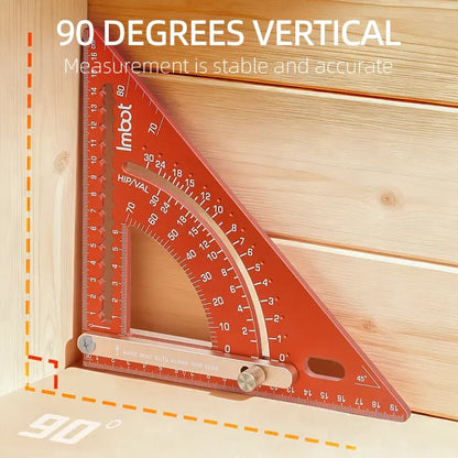 🔥LAST DAY 49% OFF - 🛠️📐Adjustable Aluminum Alloy Woodworking Triangle Ruler