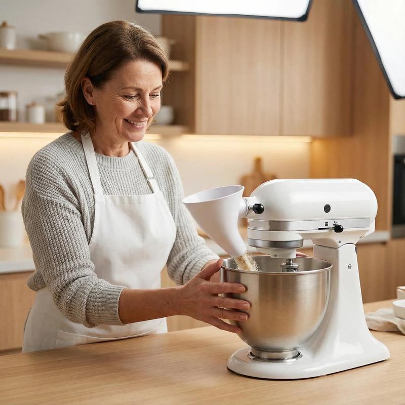 🔥LAST DAY 50% OFF ✨Flour Funnel for Kitchen Aid Stand Mixer