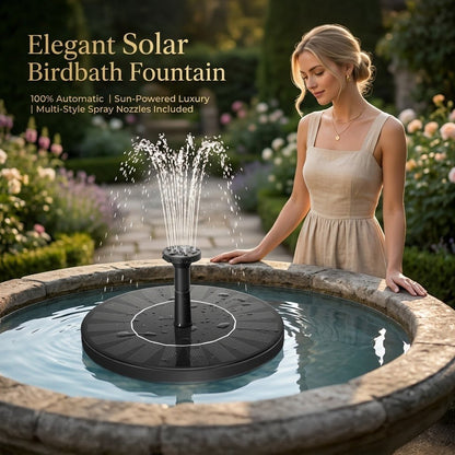 Hot Sale🔥⛲ Solar Fountain, Solar Powered Bird Bath Fountain Pump(Buy 2 Free Shipping)
