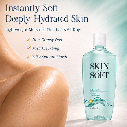 🛁 Indulge in Pure Luxury - 49% OFF - ✨ Skin So Soft Original Bath Oil - For Silky Smooth Skin & Natural Mosquito Protection!