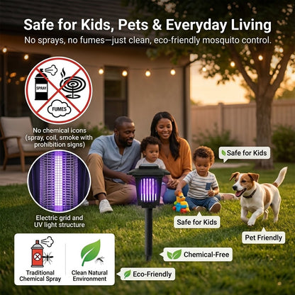 ⚡Summer Hot Sale 49% OFF🔥Solar Mosquito Zapper Light – Outdoor Garden Stake Lamp