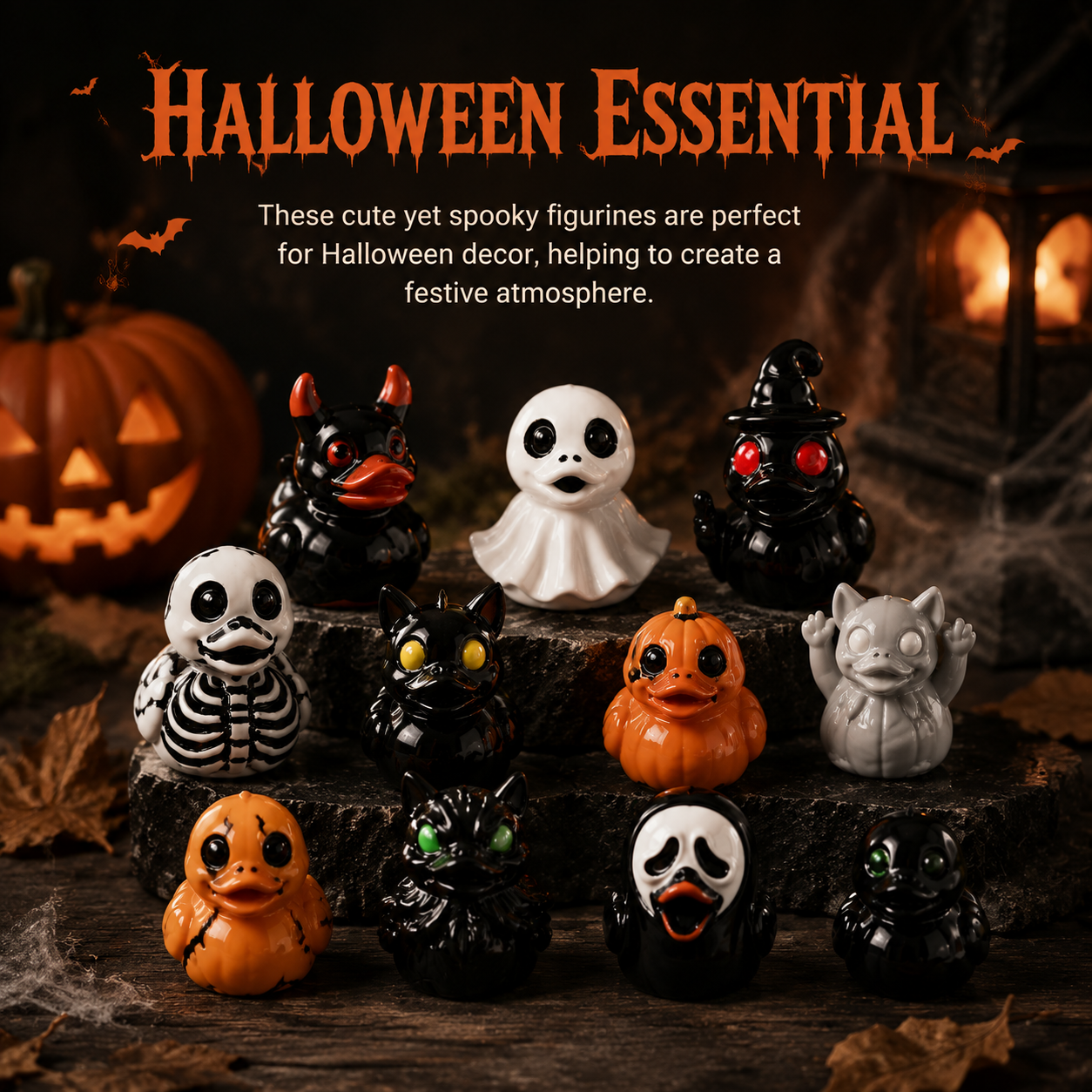 🔥Last Day 49% OFF - 🎃🦆Mini Ducks (✨Devil, Ghost, & Skeleton Designs)