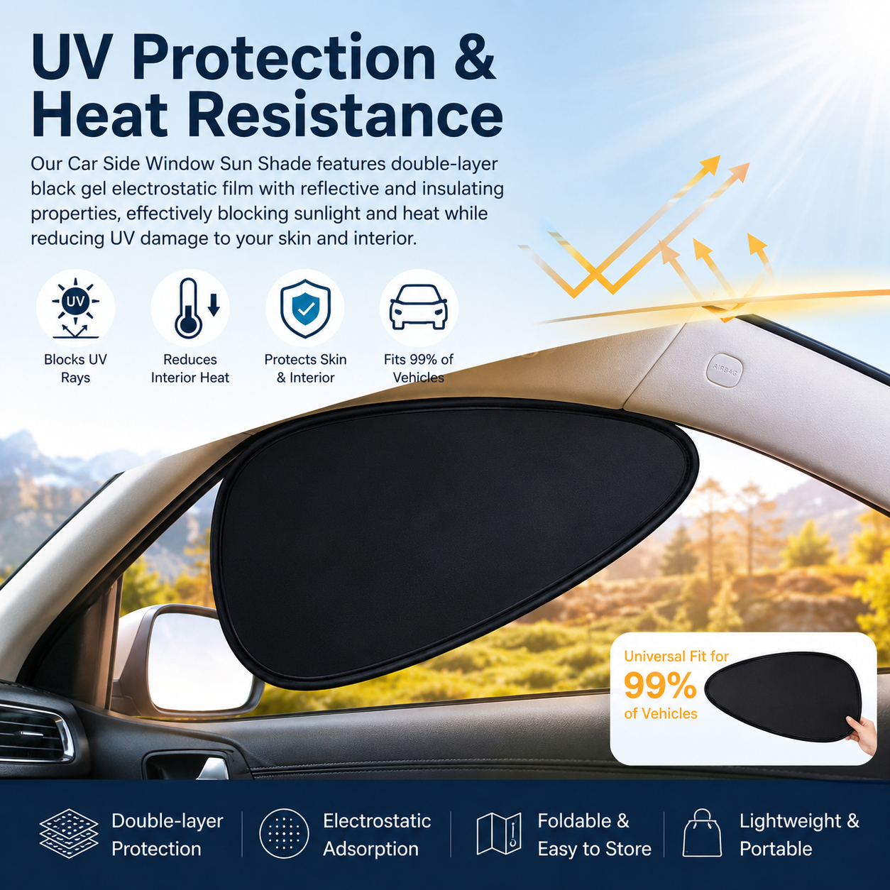 ☀️Summer Hot Seller 49% Off 🚘 Car Side Window Sunshade