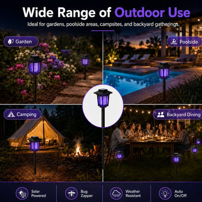 ⚡Summer Hot Sale 49% OFF🔥Solar Mosquito Zapper Light – Outdoor Garden Stake Lamp