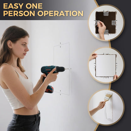 🔥LAST DAY 49% OFF - 🛠️🔩Drywall Repair Clips Kit - No-Stud Wall Patch Support