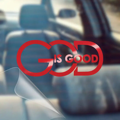 ✝️God Is Good Vinyl Decal – Christian Sticker (Outdoor Rated 5+ Years)