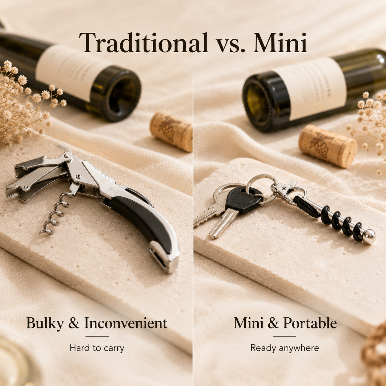 🔥LAST DAY 50% OFF🍾Mini Portable Pocket-Sized Wine Opener🍷