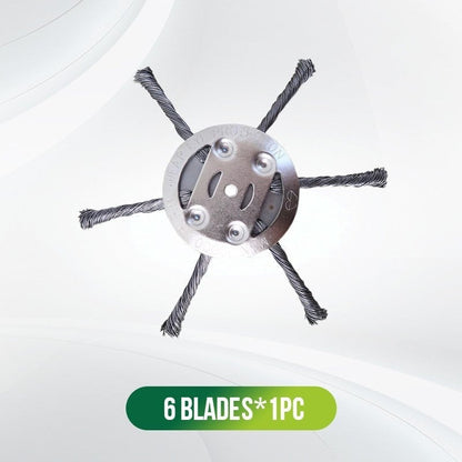 🔥BUY 2 GET 1 FREE👨‍🌾6 inch Steel Wire Brush Cutter Trimmer Head