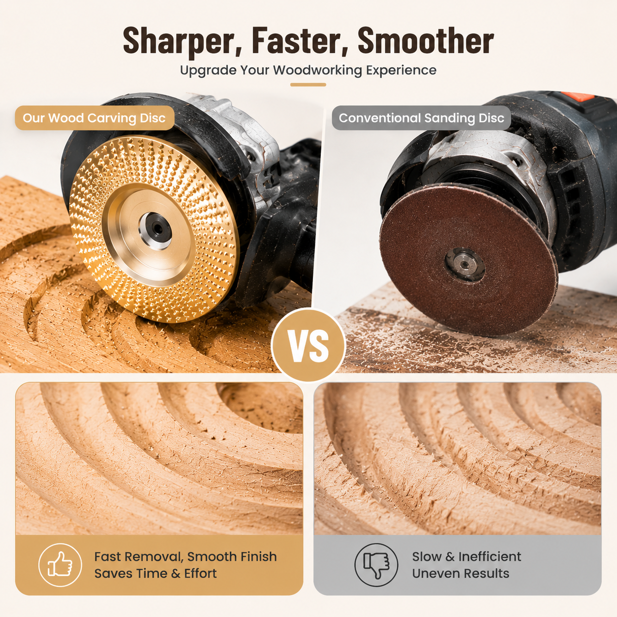 ⚒️Heavy-Duty Wood Carving Disc Set (3PCS)