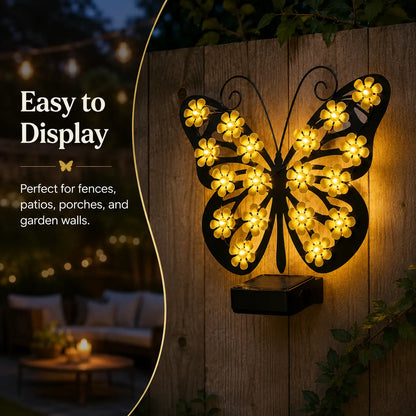 🦋🌙Outdoor Metal Butterfly Solar Garden Light