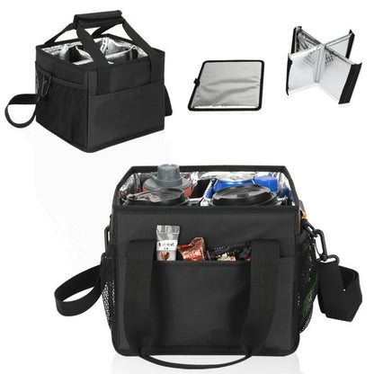 ☕Reusable Drink Carrier with Handle – Tip-Resistant 4 Cup Carrier with Shoulder Strap