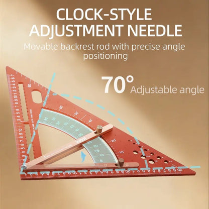 🔥LAST DAY 49% OFF - 🛠️📐Adjustable Aluminum Alloy Woodworking Triangle Ruler