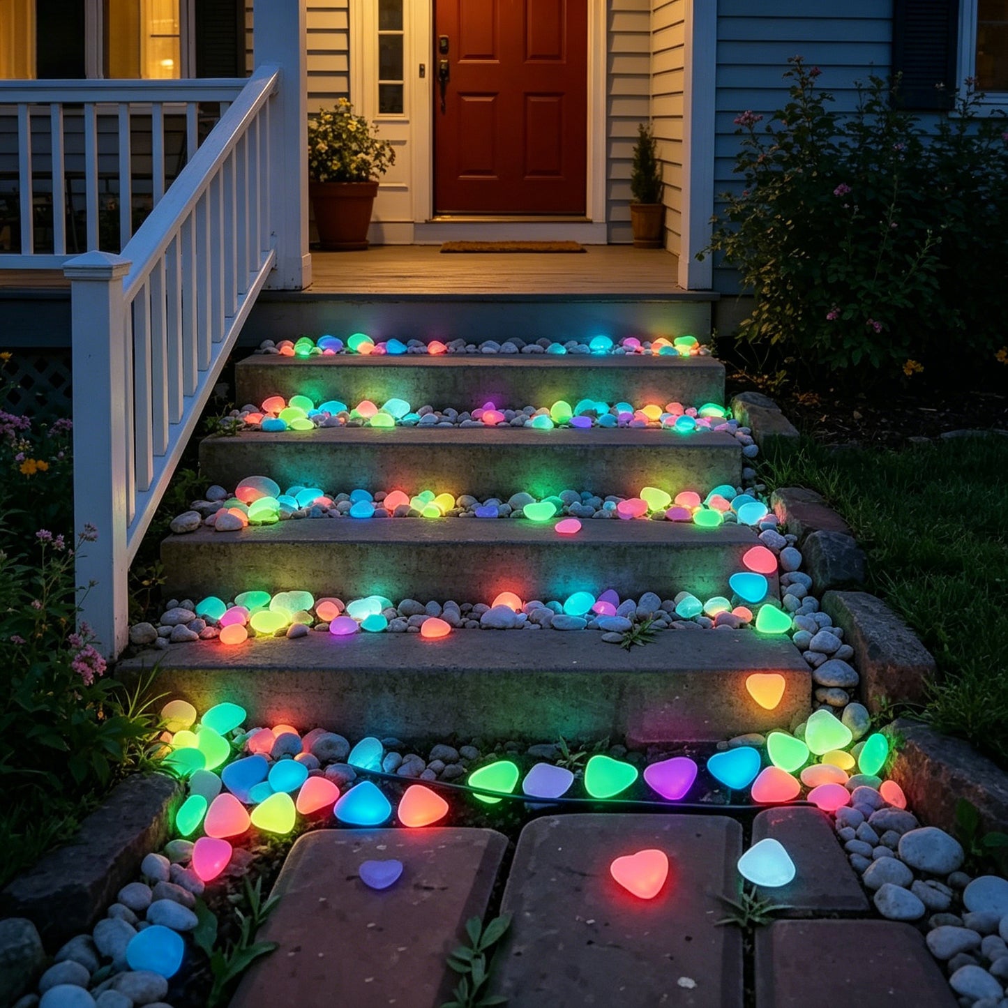 🌈2026 Summer Best-Sellers 🔥 Colorful Glowing Heart-Shaped Stones