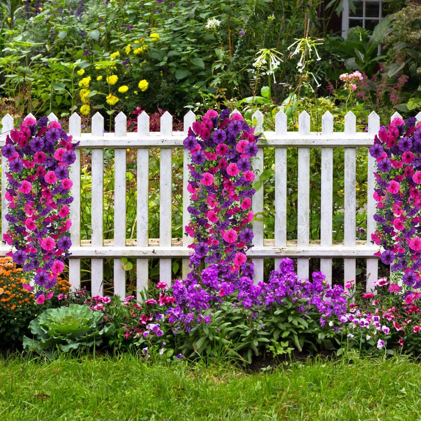 UV Protective Colored Artificial Morning Glory