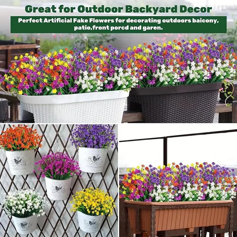💖Summer Hot Sale 49%OFF🌺UV Resistant Colorful Artificial Flower