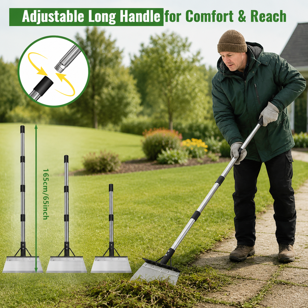 🔥⚒️Heavy-Duty Multi-Purpose Garden Scraper & Ice Breaker