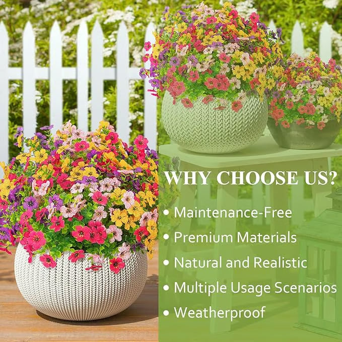 💖Summer Hot Sale 49%OFF🌺UV Resistant Colorful Artificial Flower