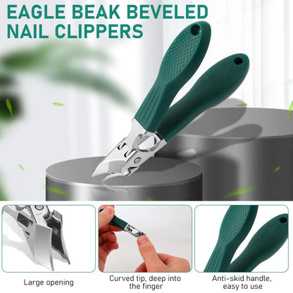 🔥Last Day Sale - Eagle Beak Angled Nail Clippers 3-Piece Set