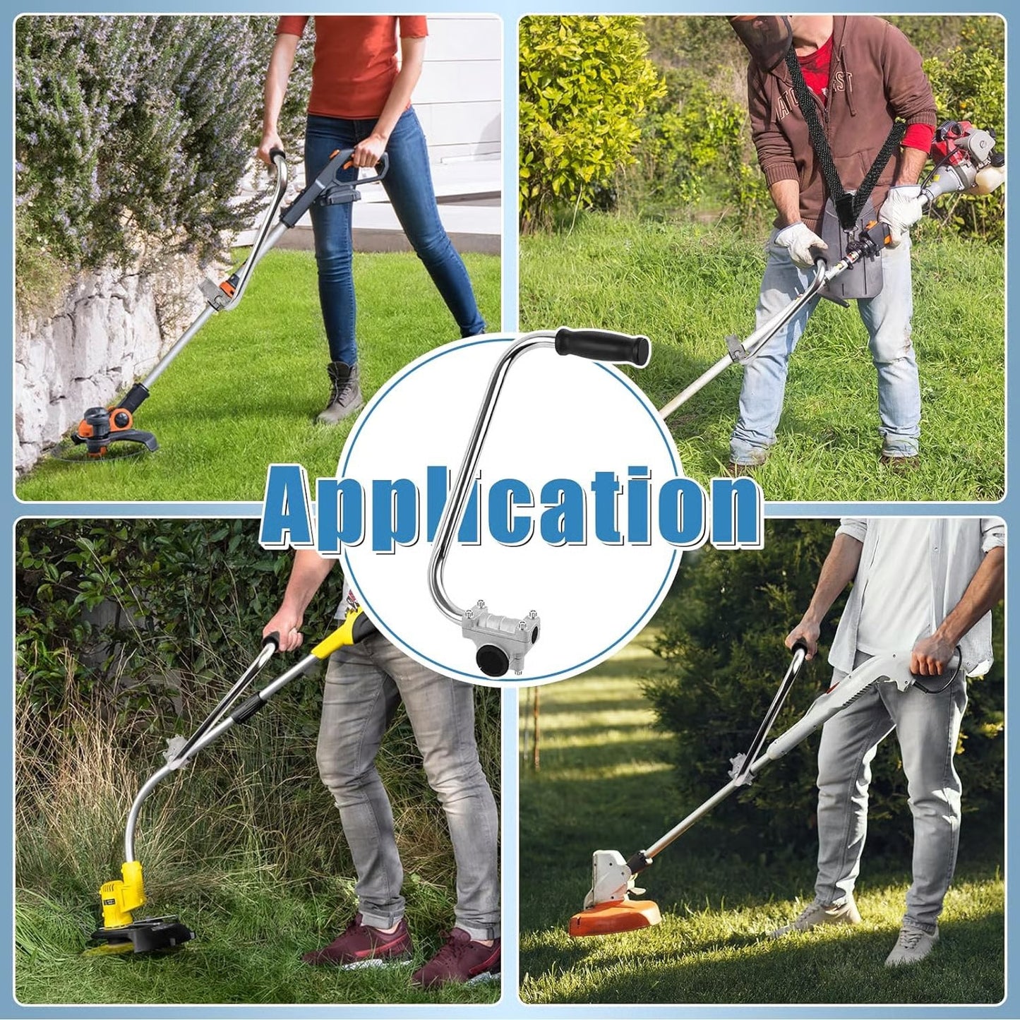 🔥 Best-Seller – Ergonomic String Trimmer Handle Extension for Better Grip & Control 🌿