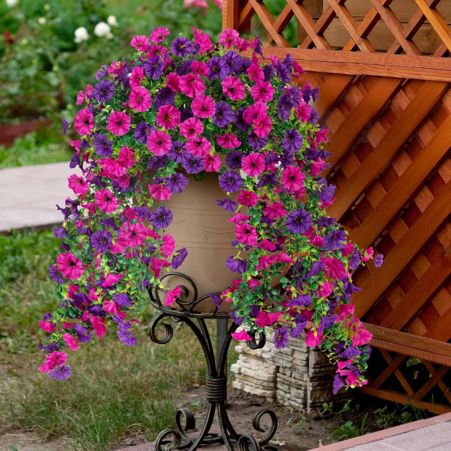 UV Protective Colored Artificial Morning Glory