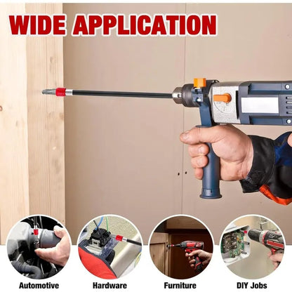 🔥LAST DAY 49% OFF 🛠️Drill Bit Extension 2/4/6/12'', Magnetic Bit Holder 4 Pcs, Drill Extension Bit Holder 1/4'' Hex