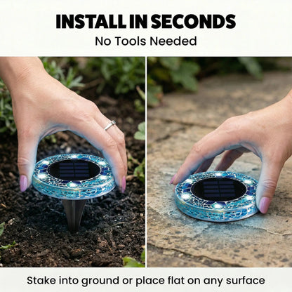 🔥FREE SHIPPING✨Waterproof Outdoor Glass LED Garden Stake Lighting
