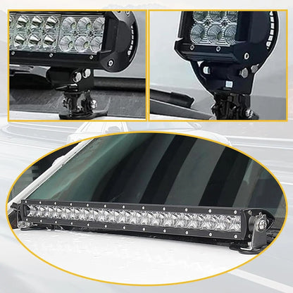 🔥LAST DAY 49% OFF - 🛠️🚗2PCS Universal Hood LED Light Bar Mounting Brackets