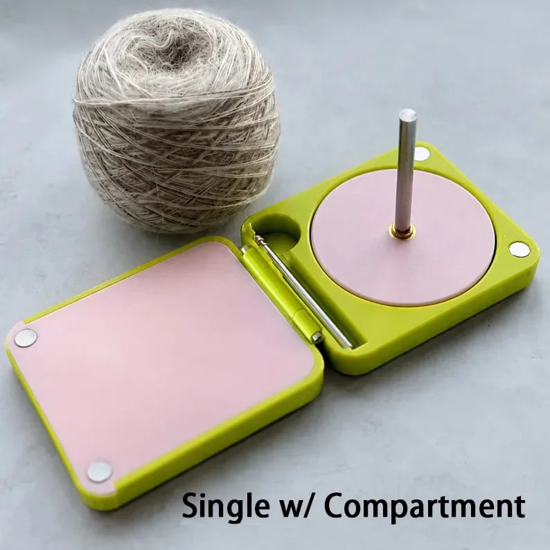 Foldable Yarn Holder Portable Travel Case for Crochet & Knitting