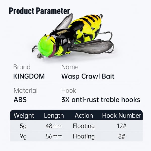 🔥Last Day 49% OFF 🐝 Bionic Wasp Crawl Bait