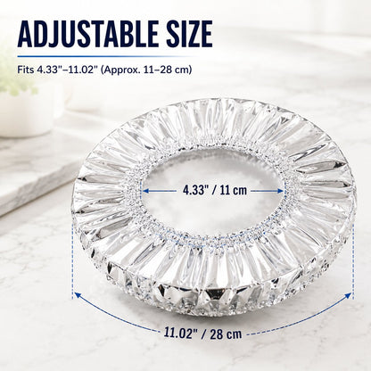 🍽️Universal Stretchable Aluminum Food Covers – Reusable Microwave-Safe Lids