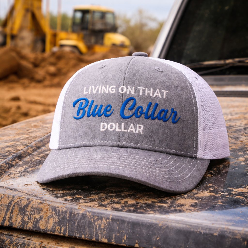 🧢Blue Collar Dollar Trucker Hat